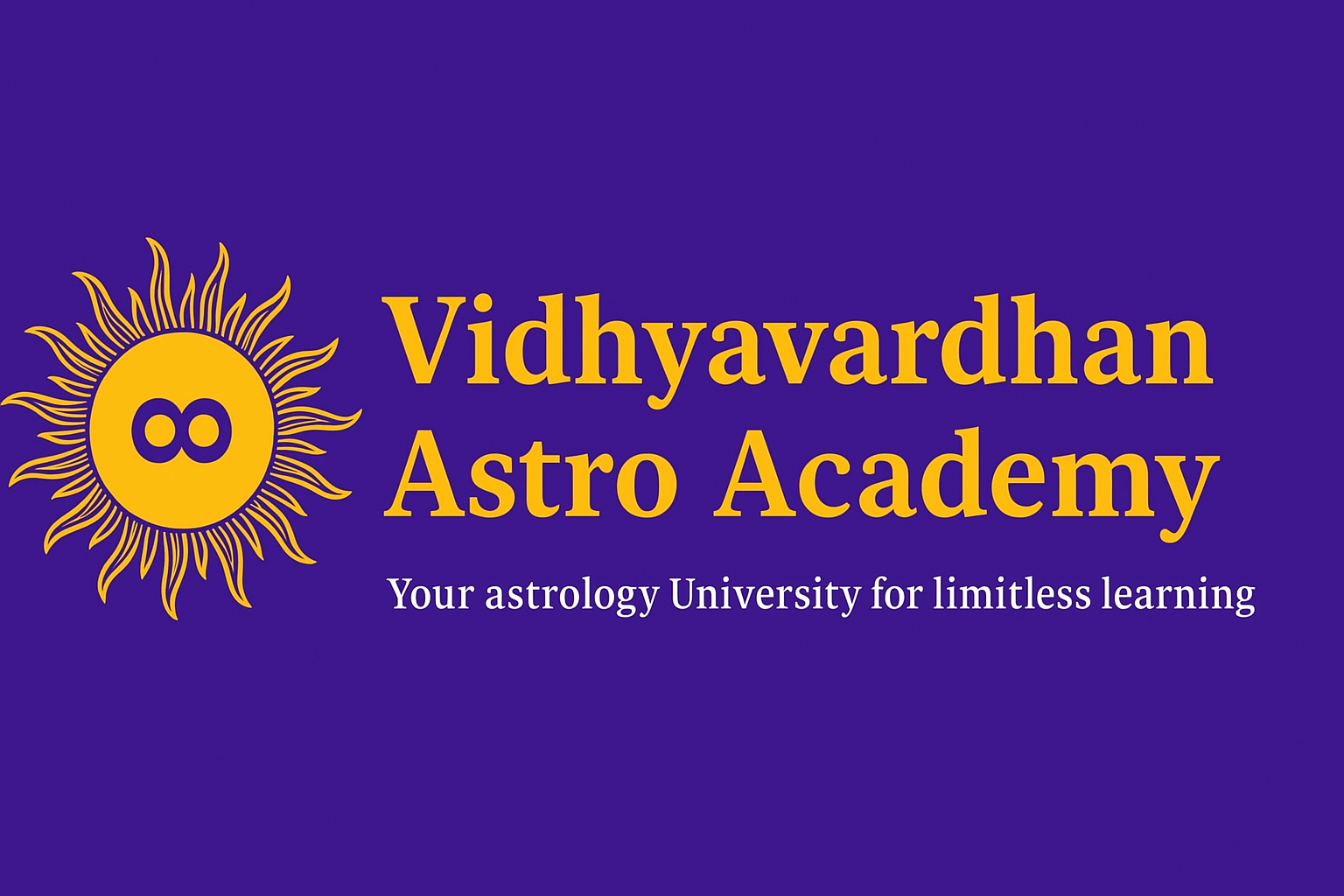 VidhyaVardhan Astro Academy Logo